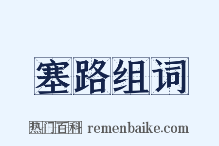 塞路组词是什么意思的图片